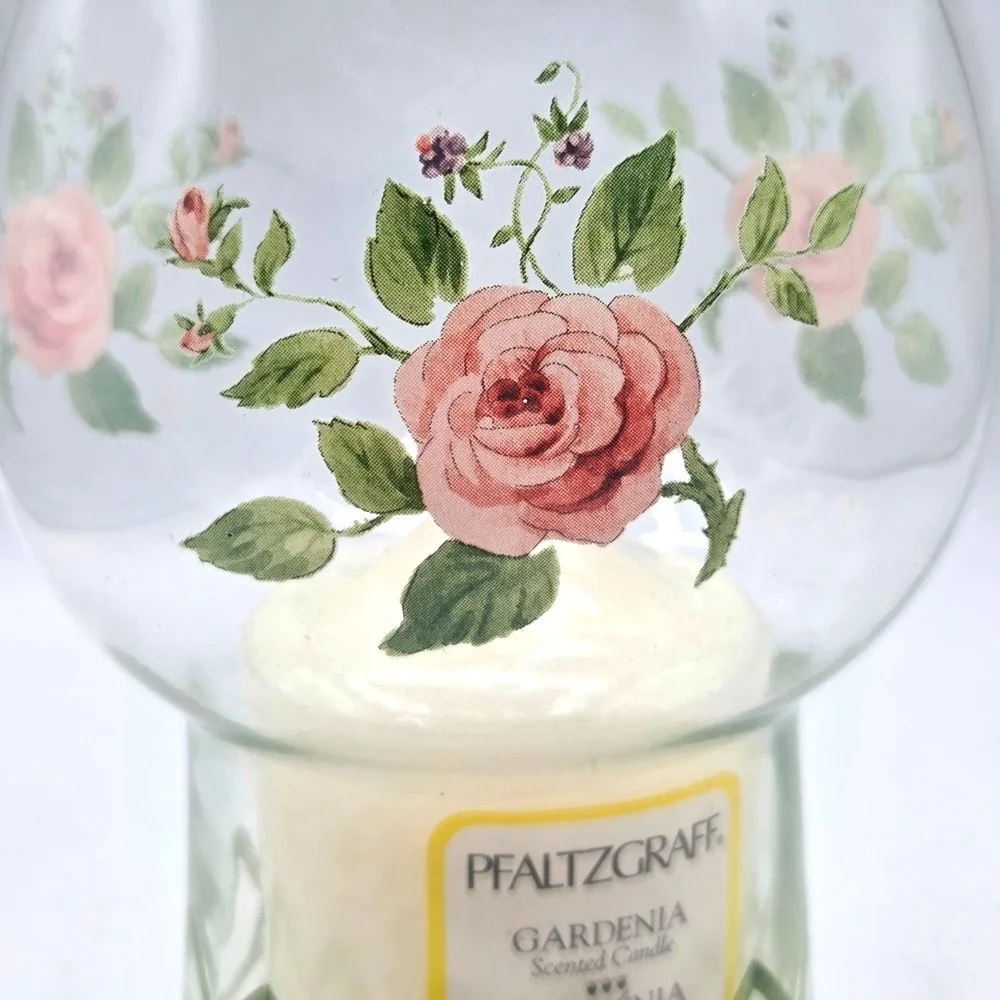 Pfaltzgraff Perennials  Floating Pillar Candle Lamp Gardenia NEW in Box‎